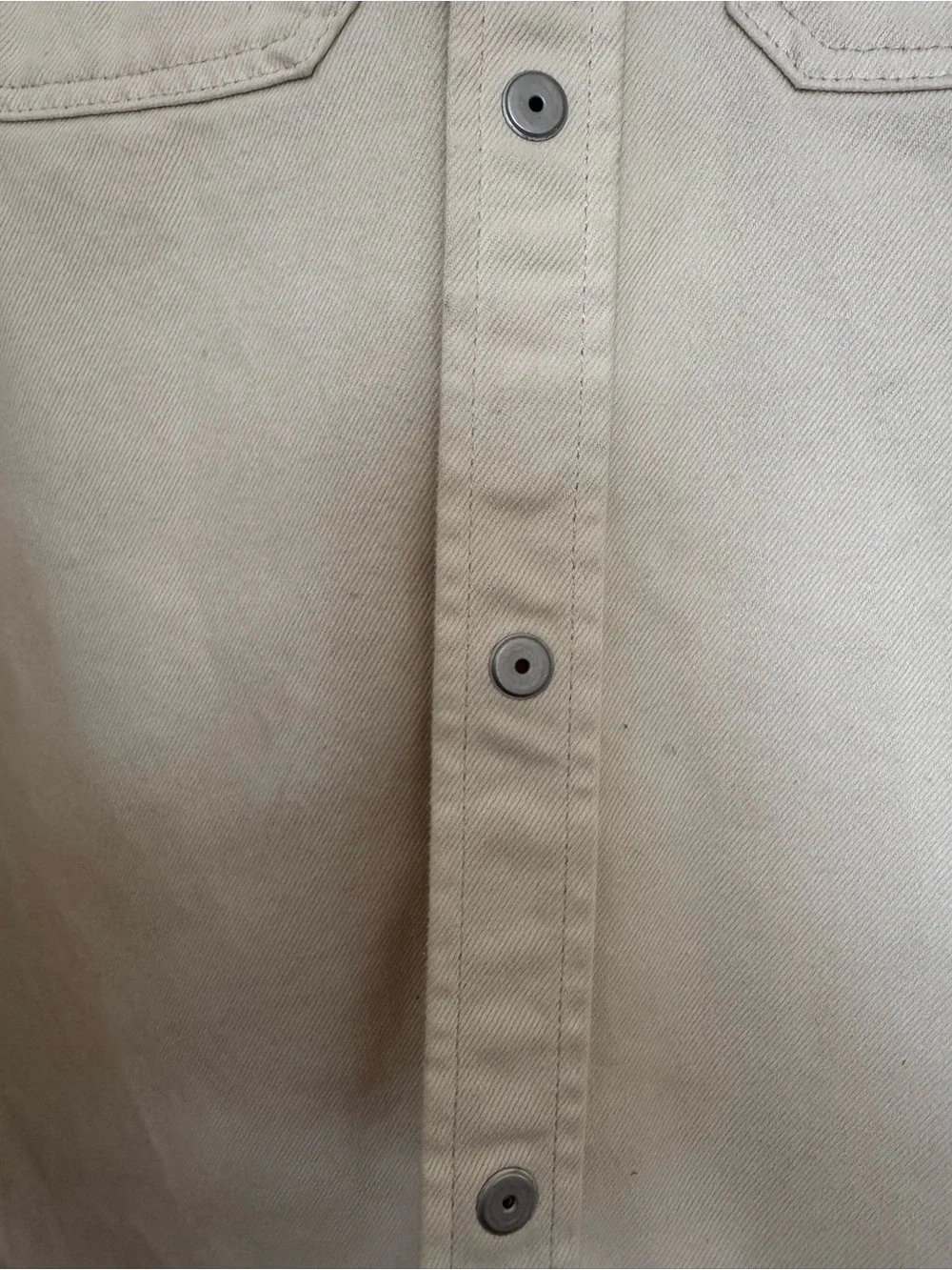 Calvin Klein Light Beige Cotton Shirt Jacket